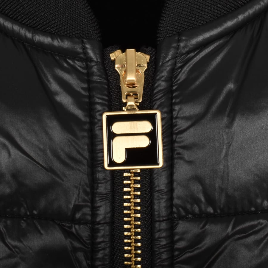 Fila Vintage Tonkin Puffer Front Jacket Black